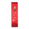 B Honor Roll 2"x8" Stock Lapel Award Ribbon (Pinked)
